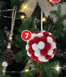 Bazarland La Boule de Noel Pompons offre