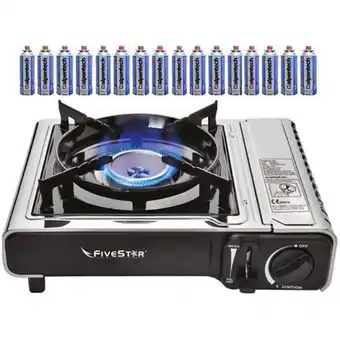 Bricorama Réchaud à gaz 2200w portable + 16 cartouches gaz butane récha ... offre