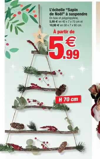 Bazarland l'Echelle Sapin de Noël é Suspendre offre