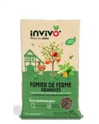 Jardiland Invivo nous on sème - fumier de ferme granulé 20 kg offre