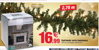 Bazarland Guirlande Verte Lumineuse offre