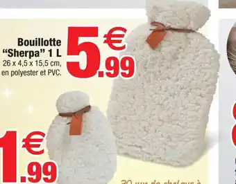 Bazarland Bouillotte Sherpa 1L offre