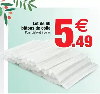 Bazarland Lot de 60 Batons de Colle offre