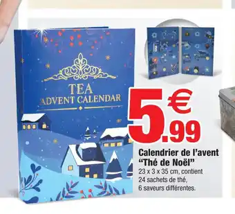 Bazarland Calendrier de l'Avent The de Noel offre