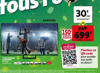 Auchan Samsung Tv Led Samsung UE65BU8505 offre