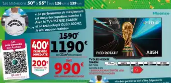 Auchan Tv OLED Hisense 55A85H offre