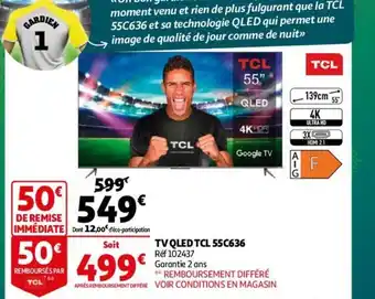 Auchan Tv Qled TCL 55C636 offre
