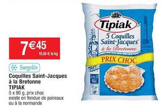 Cora x Carrefour Coquilles saint-jacques à la bretonne tipiak offre