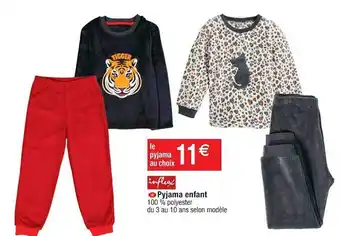 Cora x Carrefour Pyjama enfant influx offre