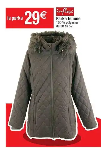 Cora x Carrefour Parka femme influx offre