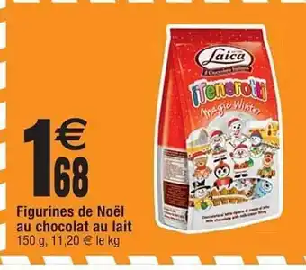 Cora x Carrefour Figurines de noël au chocolat au lait offre