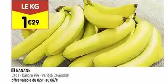 Leader Price Banane offre