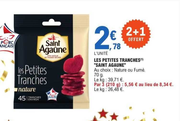 Promo Les petites tranches chez E.Leclerc