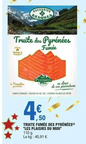 E.Leclerc Truite fumée des pyrénées offre