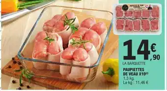 E.Leclerc Paupiettes de veau x10 offre
