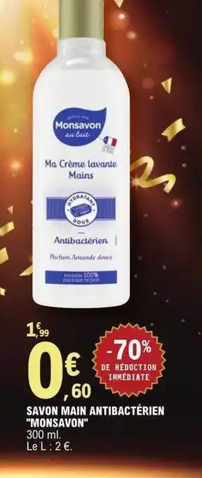 E.Leclerc Savon main antibactérien offre