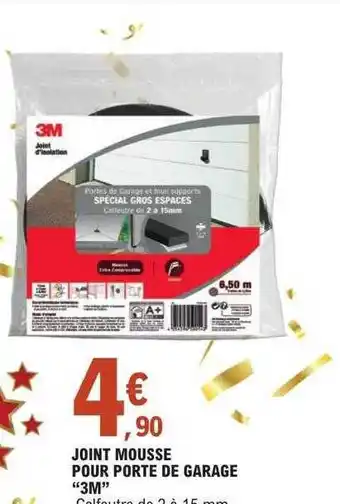 E.Leclerc Joint mousse pour porte de garage offre