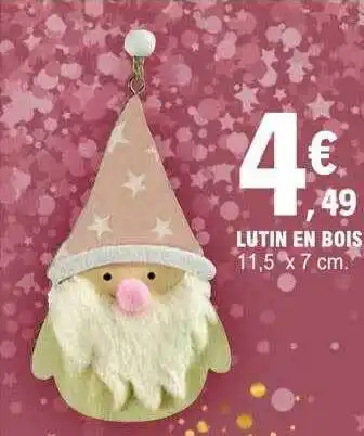 E.Leclerc Lutin en bois offre