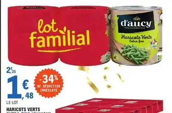 E.Leclerc Haricots verts extra fins d'aucy offre