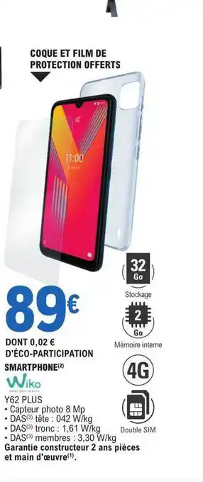 E.Leclerc Smartphone wiko offre