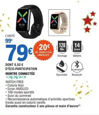 E.Leclerc Montre connectée oppo offre