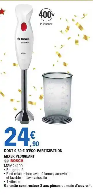 E.Leclerc Mixer plongeant bosch offre