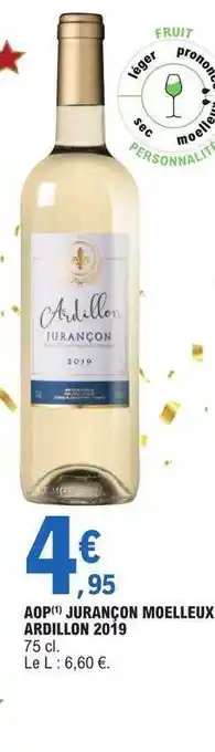 E.Leclerc Aop jurançon moelleux ardillon 2019 offre