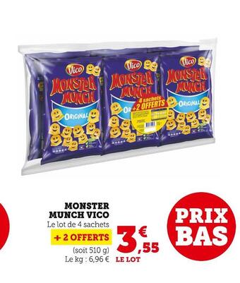 Super U Vico monster munch offre