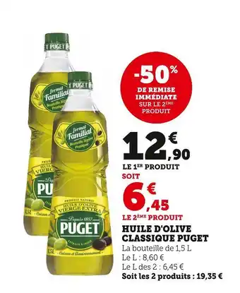 Super U Puget huile d'olive classique offre