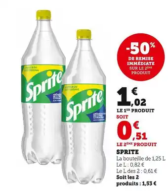 Super U Sprite sprite offre