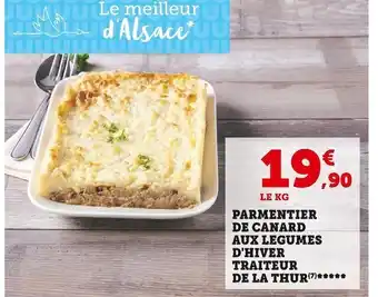 Super U Parmentier de canard aux legumes d'hiver traiteur de la thur offre