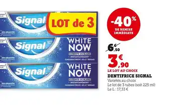 Signal dentifrice