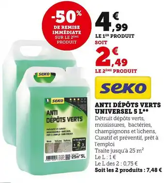 Super U Anti dépôts verts universel 5 l offre