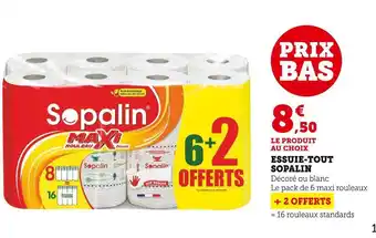 Super U Sopalin essuie-tout offre