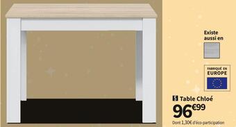 Conforama Table fixe cloe offre