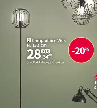 Conforama Lampadaire vick offre