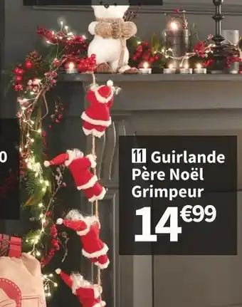 Conforama Guirlande père noël grimpeur offre