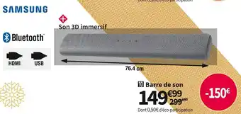 Conforama Samsung barre de son hw-s50a offre