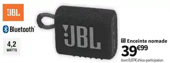 Conforama Jbl enceinte nomade go 3 offre