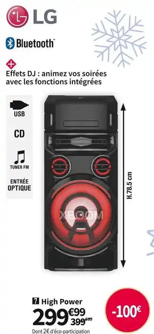 Conforama Lg high power on7 offre