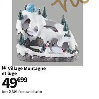 Village montagne et luge