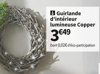 Conforama Guirlande d'intérieur lumineuse copper offre