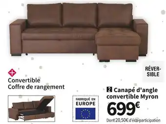 Conforama Canape d'angle convertible myron offre