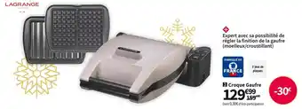 Conforama Lagrange croque gaufre 019432 offre