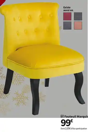 Conforama Fauteuil marquis offre