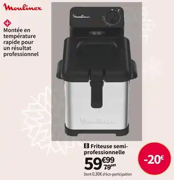 Conforama Moulinex friteuse semi professionnelle am503010 offre