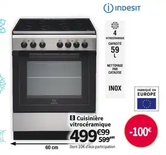Indesit cuisiniÚre vitrocéramique i6v6c1a(x)fr-new