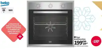 Conforama Beko four multifonction bbie12100xd offre
