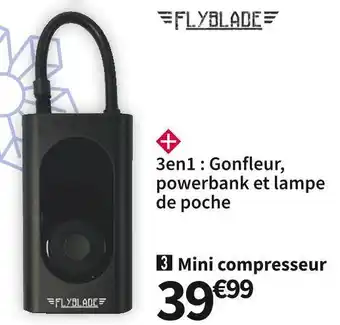 Flyblade mini compresseur fbl150