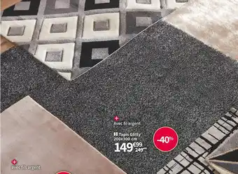 Conforama Tapis glitty offre